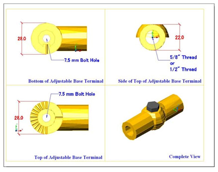 Bronze Adjustable Point Adapter